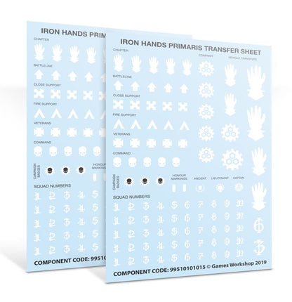 Warhammer 40K - IRON HANDS PRIMARIS UPGRADES AND TRANSFERS
