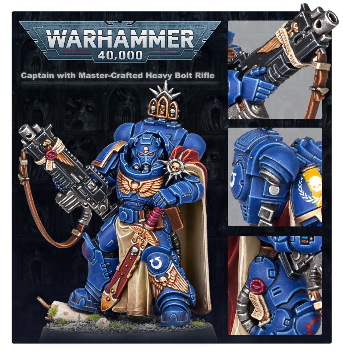 Warhammer 40K - CAPTAIN WITH MASTER-CRAFTED HEAVY BOLT RIFLE