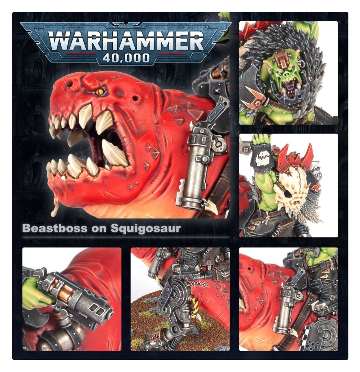 Warhammer 40K - BEASTBOSS ON SQUIGOSAUR