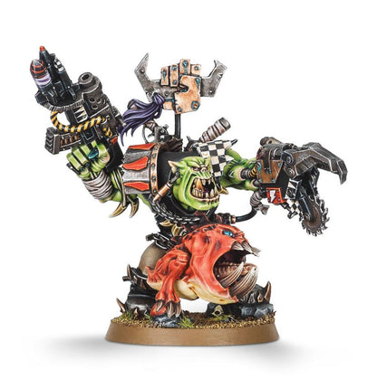 Warhammer 40K - ORK WARBOSS WITH ATTACK SQUIG