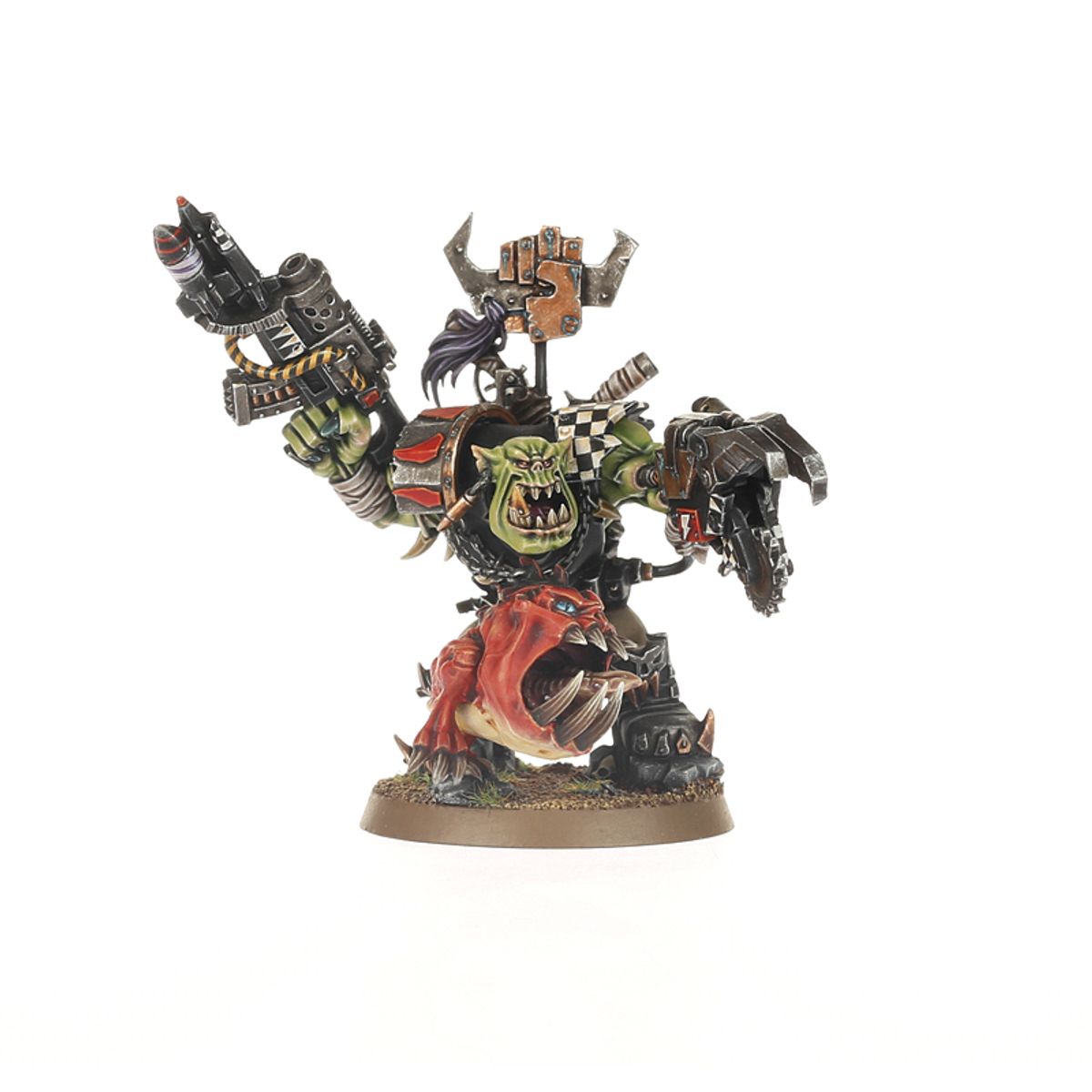 Warhammer 40K - ORK WARBOSS WITH ATTACK SQUIG