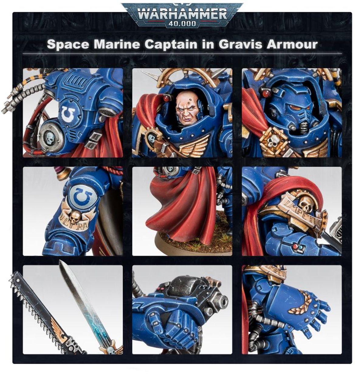 Warhammer 40K - CAPTAIN IN GRAVIS ARMOUR