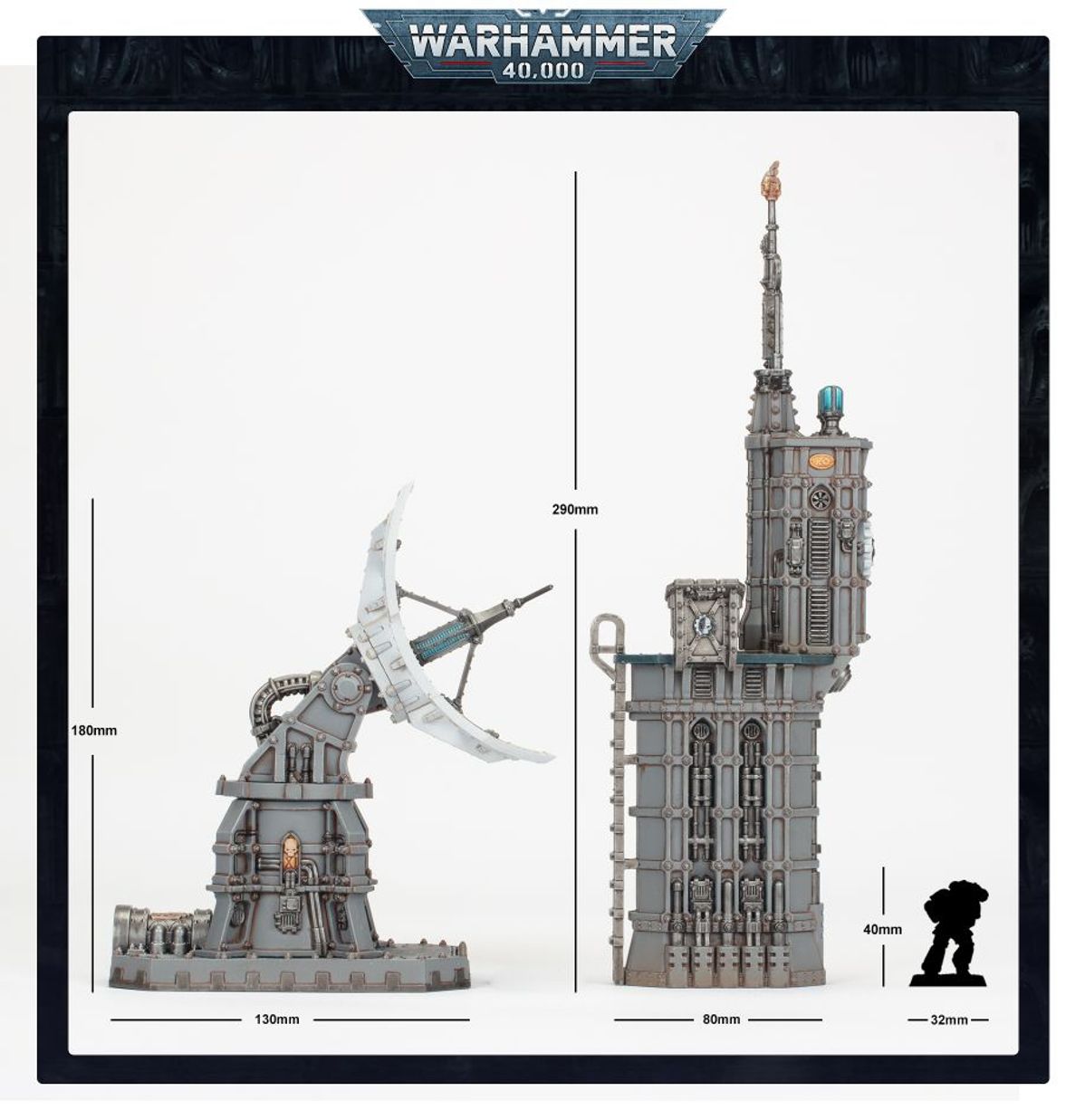 Warhammer 40K - BATTLEZONE: FRONTERIS - VOX-ANTENNA AND AUSPEX SHRINE
