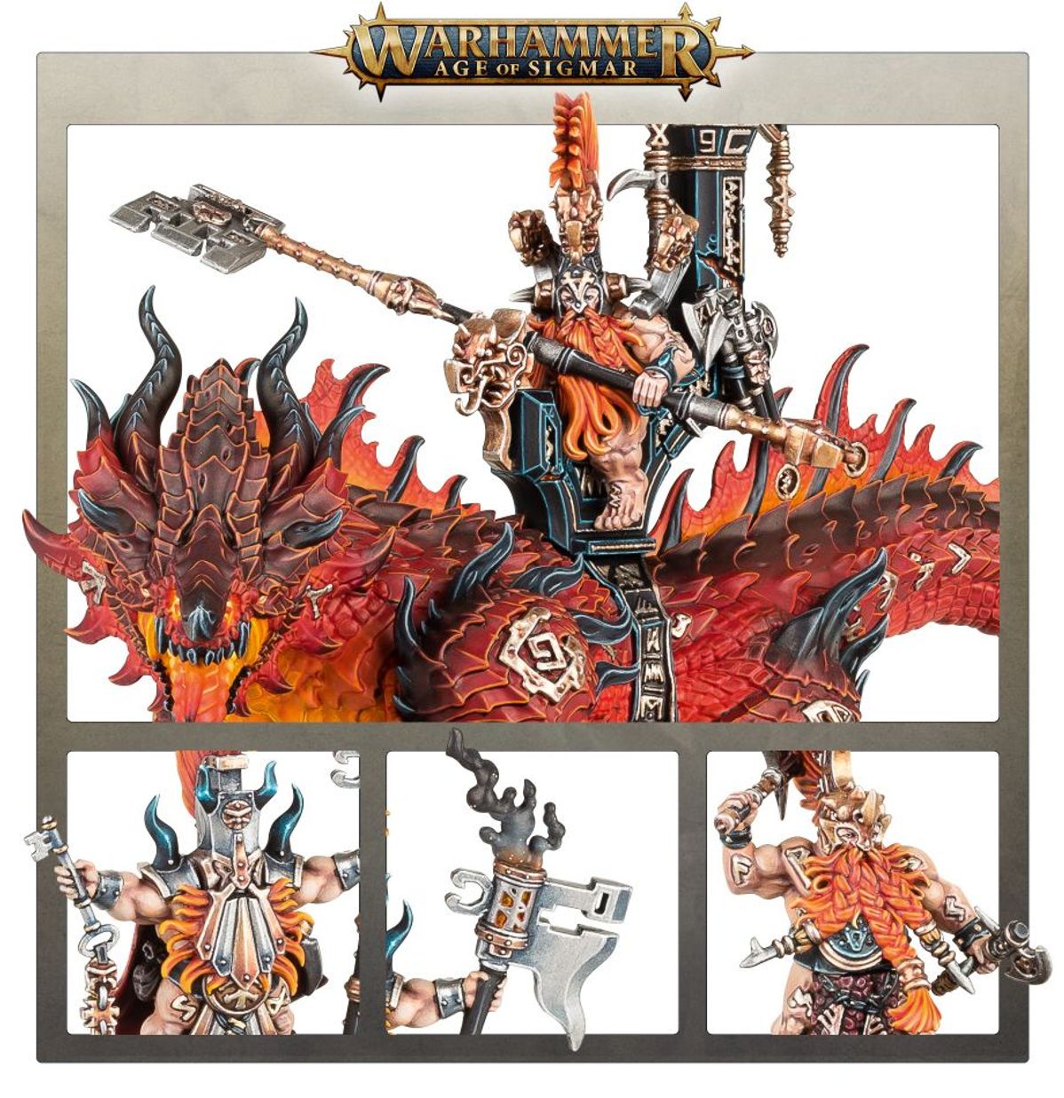 Age of Sigmar - AURIC RUNEFATHER ON MAGMADROTH