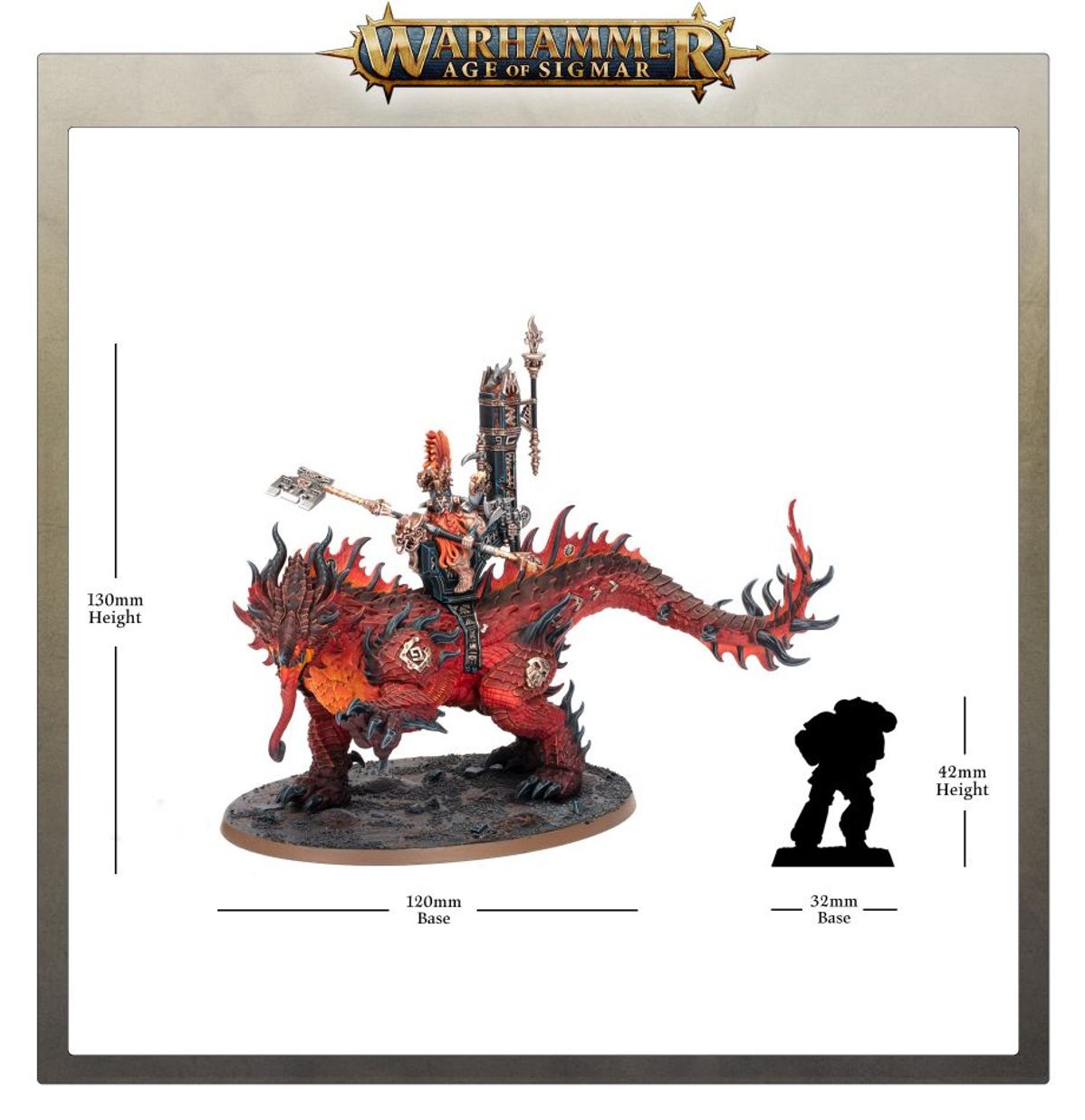 Age of Sigmar - AURIC RUNEFATHER ON MAGMADROTH