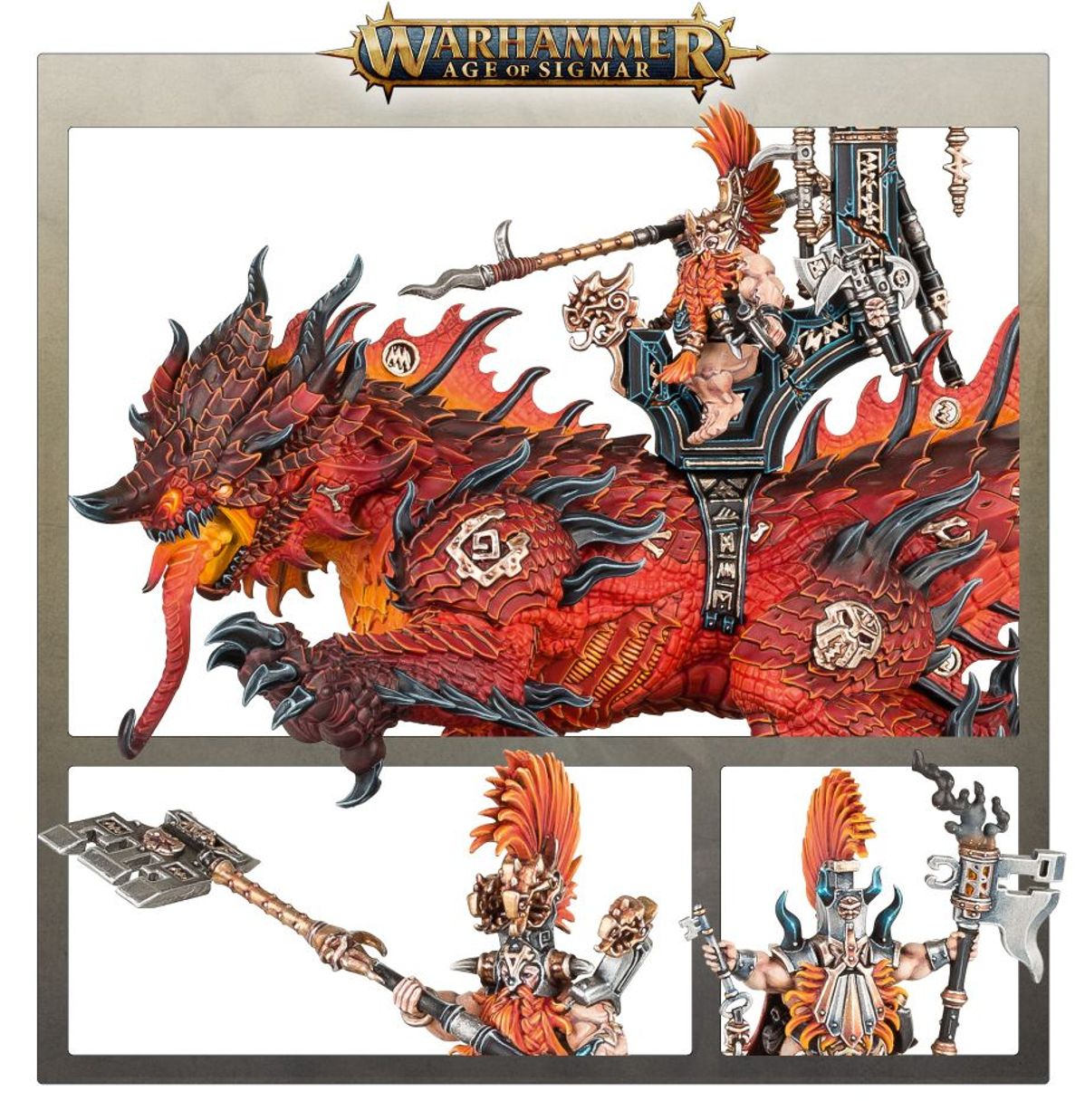 Age of Sigmar - AURIC RUNESON ON MAGMADROTH