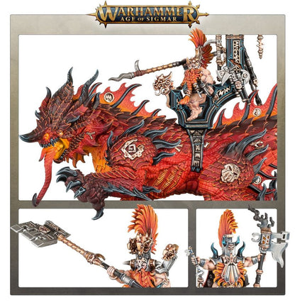Age of Sigmar - AURIC RUNESON ON MAGMADROTH
