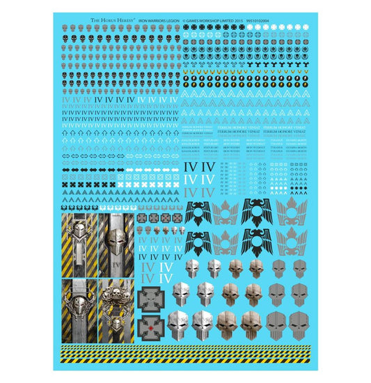 The Horus Heresy - IRON WARRIORS LEGION TRANSFER SHEET