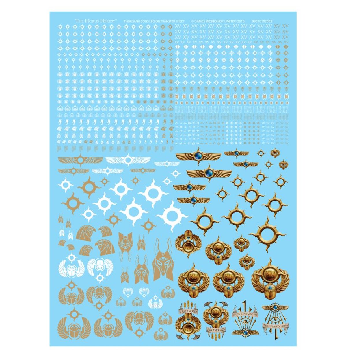 The Horus Heresy - THOUSAND SONS LEGION TRANSFER SHEET