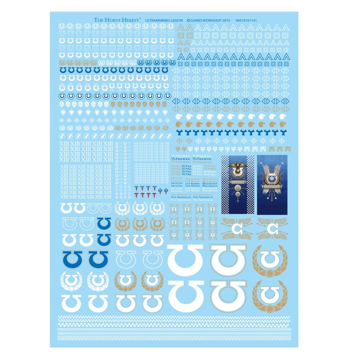 The Horus Heresy - ULTRAMARINES LEGION TRANSFER SHEET