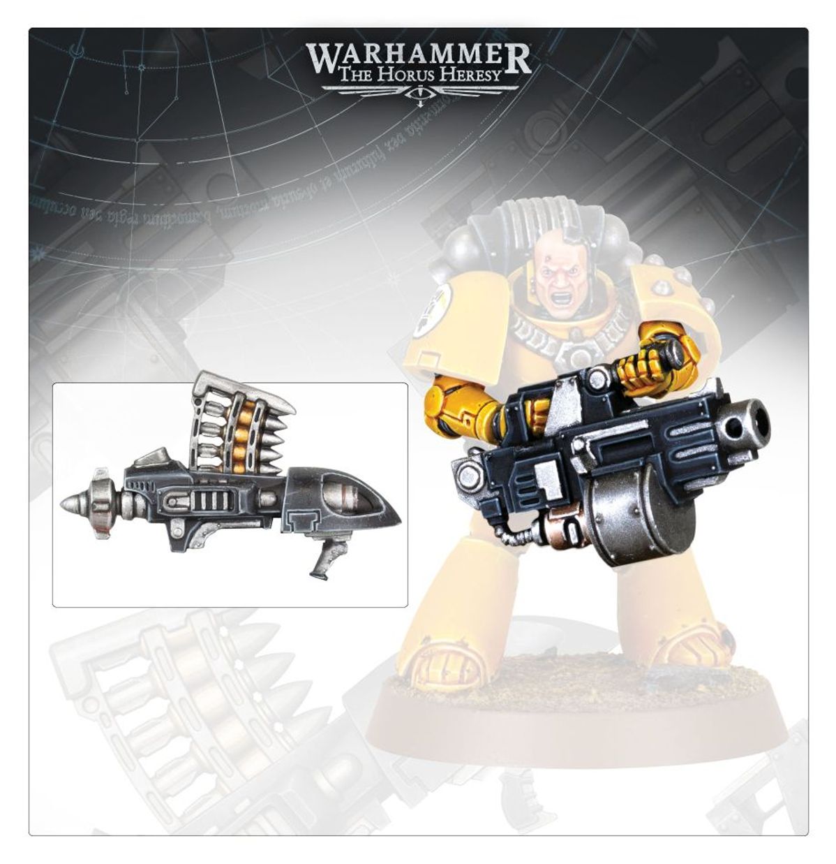 The Horus Heresy - HEAVY WEAPONS UPGRADE SET - MISSILE LAUNCHERS AND HEAVY BOLTERS