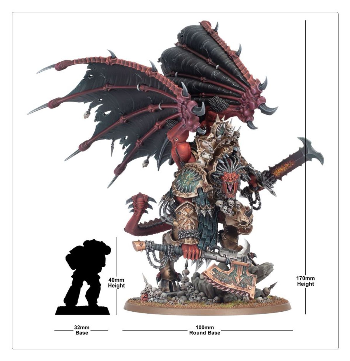 Warhammer 40K - ANGRON, DAEMON PRIMARCH OF KHORNE