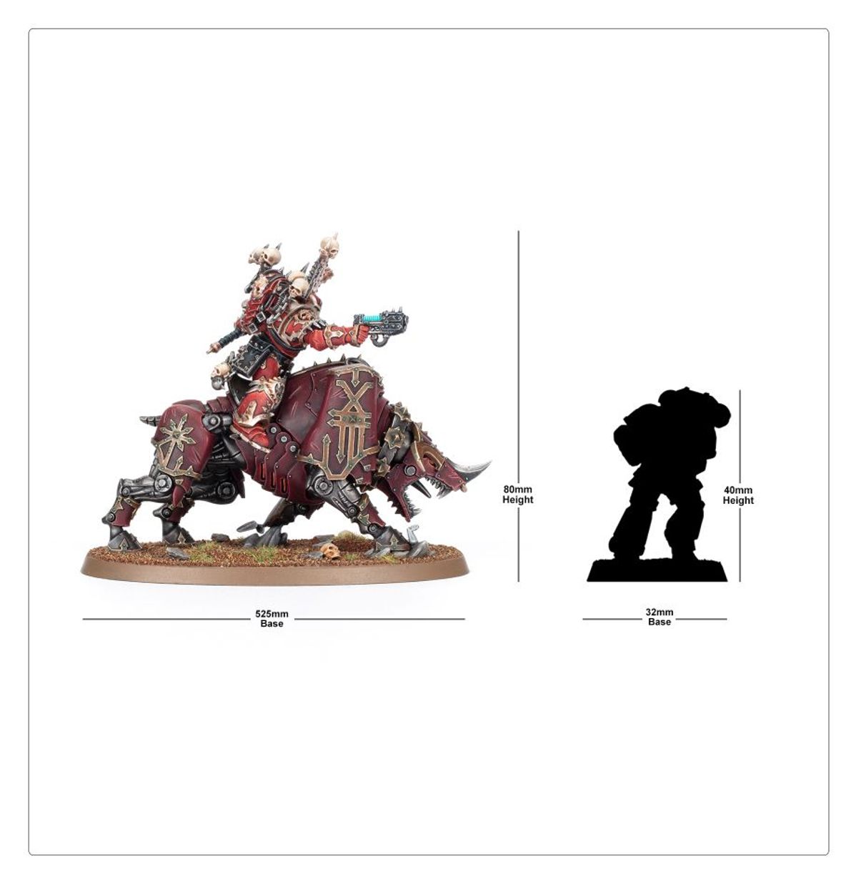 Warhammer 40K - WORLD EATERS LORD ON JUGGERNAUT