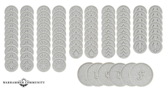 LEGION IMPERIALIS: ORDER TOKENS AND OBJECTIVES MARKERS